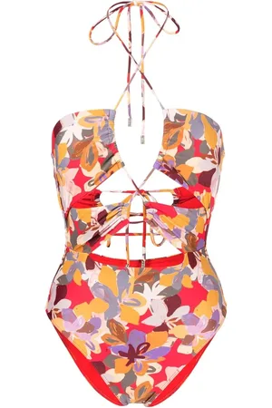 Rebecca Vallance Santiago abstract-print one-piece