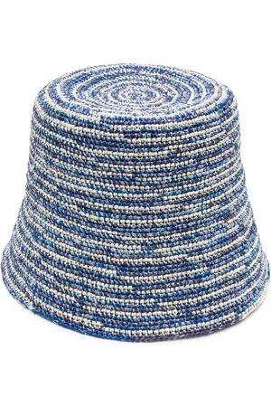 SENSI STUDIO Lampshade woven bucket hat