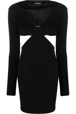 Roberto Cavalli Cut-out long-sleeved mini dress