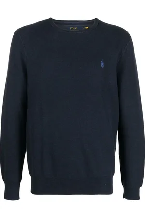 Ralph Lauren Embroidered-logo crew neck jumper