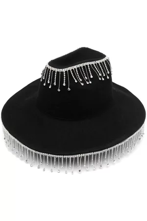 ROTATE Women Hats - Rhinestone embellished bucked hat