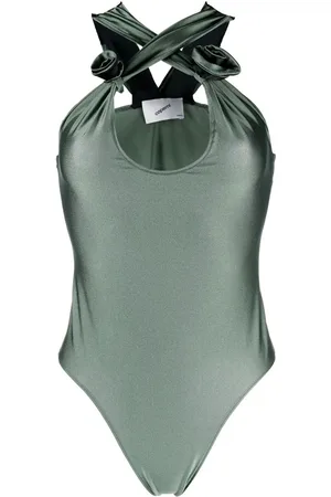 COPERNI Crossover flower-detail bodysuit