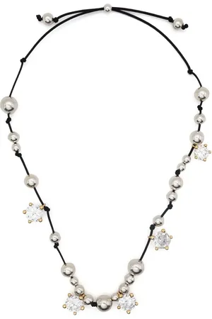 Panconesi Interwoven bead-detail necklace