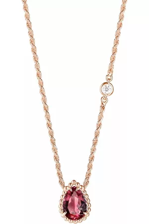 Boucheron Necklaces - 18kt rose gold Serpent Bohème XS motif diamond pendant