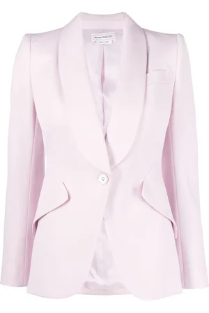 Alexander McQueen Peak-shoulder single-breasted blazer