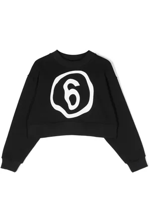 Maison Margiela Logo-print cropped sweatshirt
