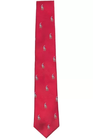 Ralph Lauren Boys Neckties - Silk polo-embroidered tie