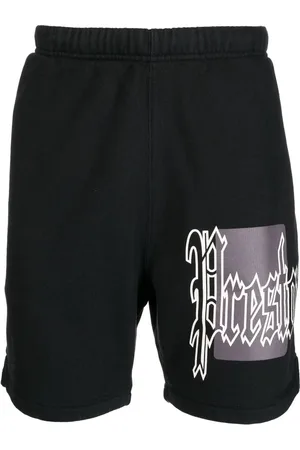 Heron Preston Color Blocks logo-print track shorts