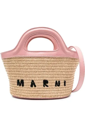 Marni Tropicalia raffia shoulder bag