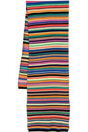 THE ELDER STATESMAN Women Scarves - Stripe-print cashmere scarf