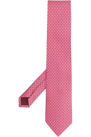 Salvatore Ferragamo Men Bow Ties - Monogram print tie