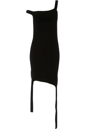 J.W.Anderson Fine-knit asymmetric mini dress