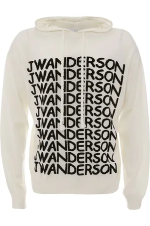 J.W.Anderson Intarsia-logo long-sleeve hoodie