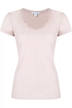 James Perse Women Short Sleeve - V-neck short-sleeved T-shirt