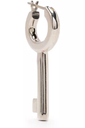 E.M. Sterling key earring