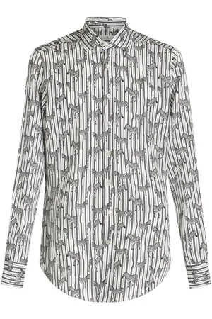 Etro Zebra-print long-sleeved shirt