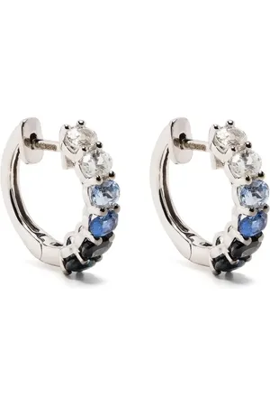 Roxanne First 14kt white gold Chunko hoop earrings