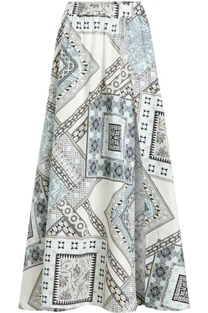 Etro Geometric print cotton skirt