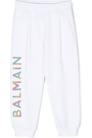 Balmain Logo-print elasticated tracks pants