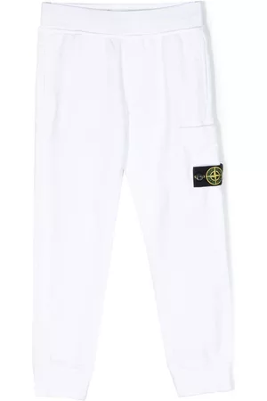 Stone Island Compass-patch cargo track pants