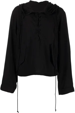 YOHJI YAMAMOTO Lace-up hoodie
