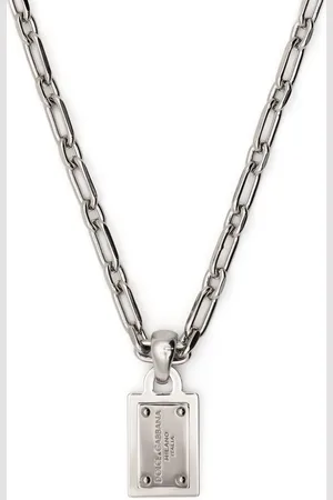 Dolce & Gabbana Logo-pendant chain-link necklace
