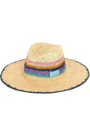 ETRO Women Hats - Woven stripe sun hat