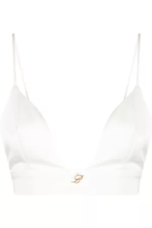 BLUMARINE Logo-plaque bralette top
