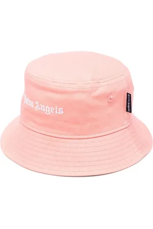 Palm Angels Logo-embroidered bucket hat