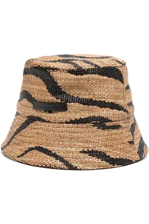 Stella McCartney Tiger-print woven bucket hat