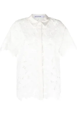 Self-Portrait Short-sleeve lace top