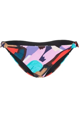 Rebecca Vallance Malaga paint-print bikini bottoms
