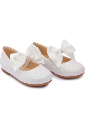 Tulleen Bow-detail ballerina shoes