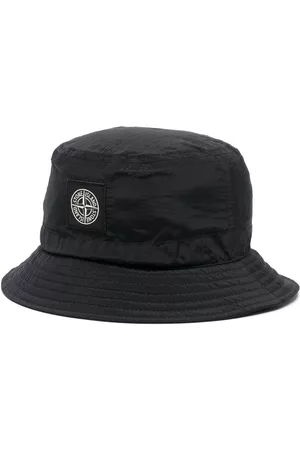 Stone Island Boys Hats - Logo-patch bucket hat