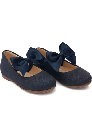 Tulleen Bow-detail ballerina shoes