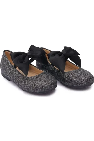Tulleen Bow-detail ballerina shoes