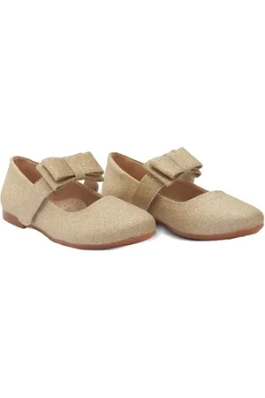 Tulleen Bow-detail ballerina shoes