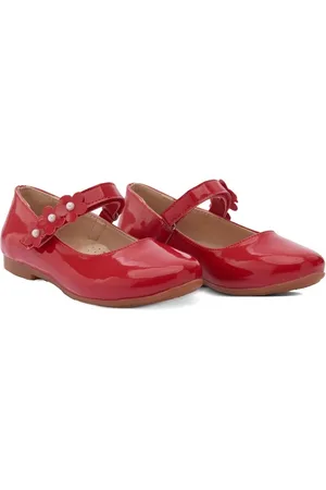Tulleen Floral-strap ballerina shoes