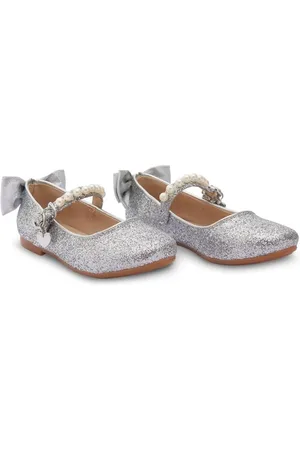 Tulleen Bow-detail ballerina shoes
