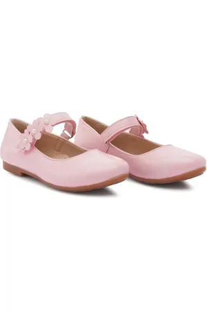 Tulleen Floral-strap ballerina shoes