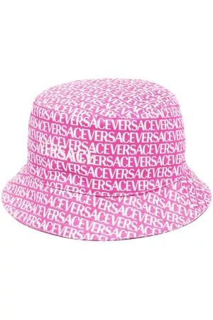 VERSACE Women Hats - Logo-print bucket hat