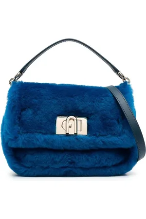 Furla Sheepskin logo-detail tote bag