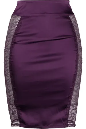MAISON CLOSE Side lace-trim skirt