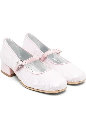 MONNALISA Sequin-embellished 35mm ballerina shoes
