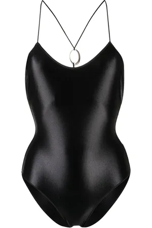 Oseree Open-back halterneck swimsuit