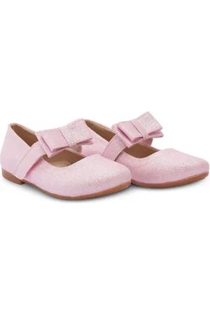 Tulleen Bow-detail ballerina shoes