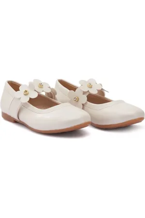 Tulleen Floral-strap ballerina shoes
