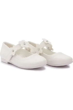 Tulleen Floral-strap ballerina shoes