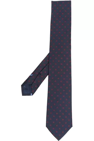 Salvatore Ferragamo Silk embroidered design tie