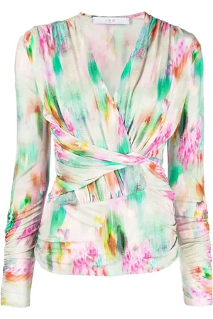 IRO Zandra long-sleeve wrap top
